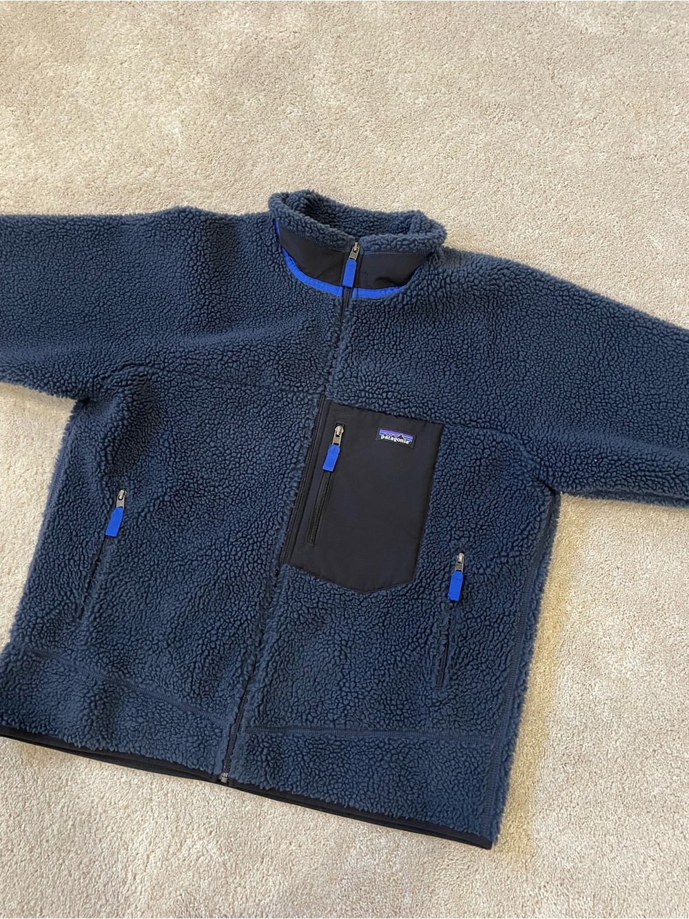 Patagonia Retro X Navy Blue Fleece Jacket - Picture 4 of 7